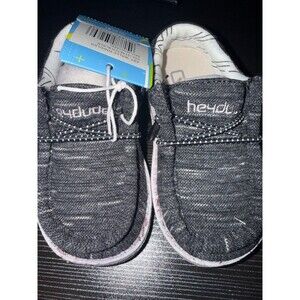 Hey Dude WALLY TODDLER STRETCH Boys' NWOB Slip-on Black US Size 5